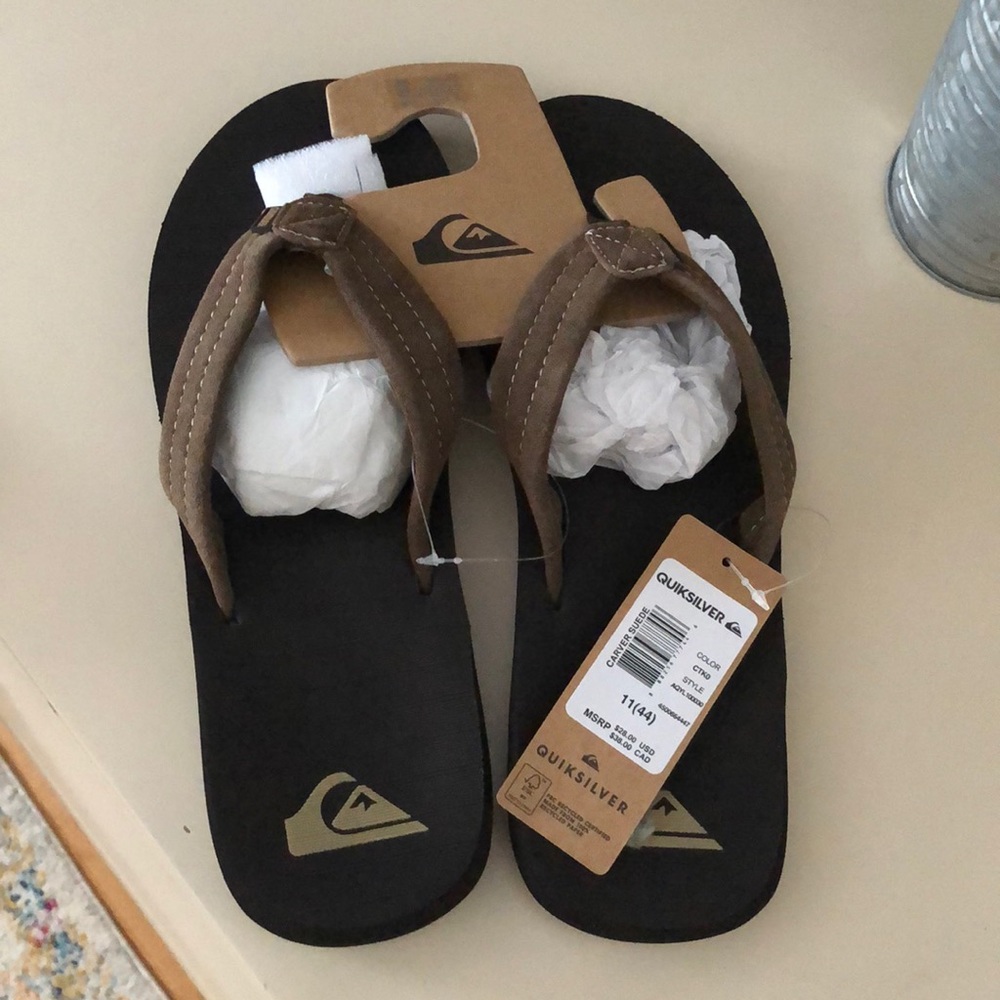 Men’s Quiksilver Carver Flip flops Size 11